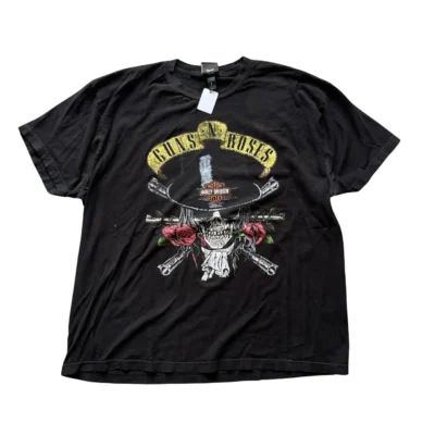 guns n roses x harley davidson tee shirt