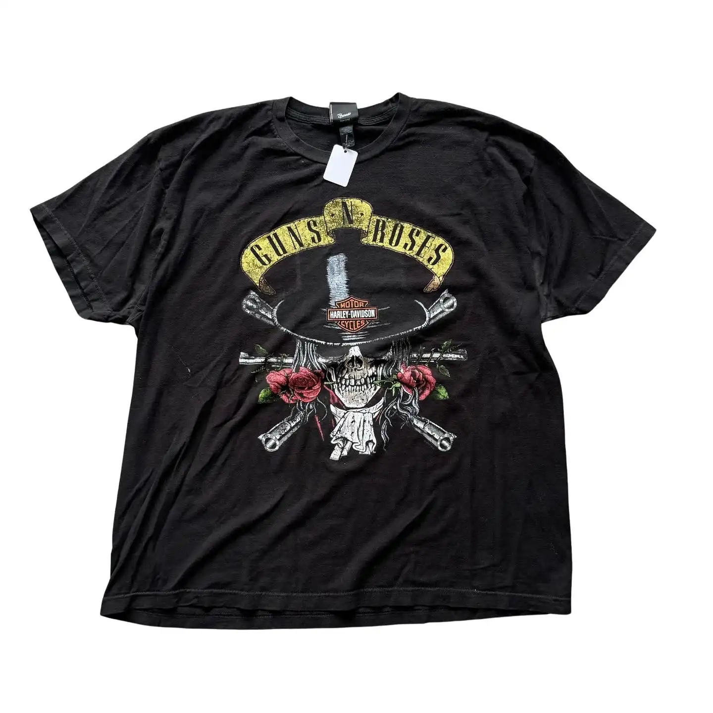 guns n roses x harley davidson tee shirt