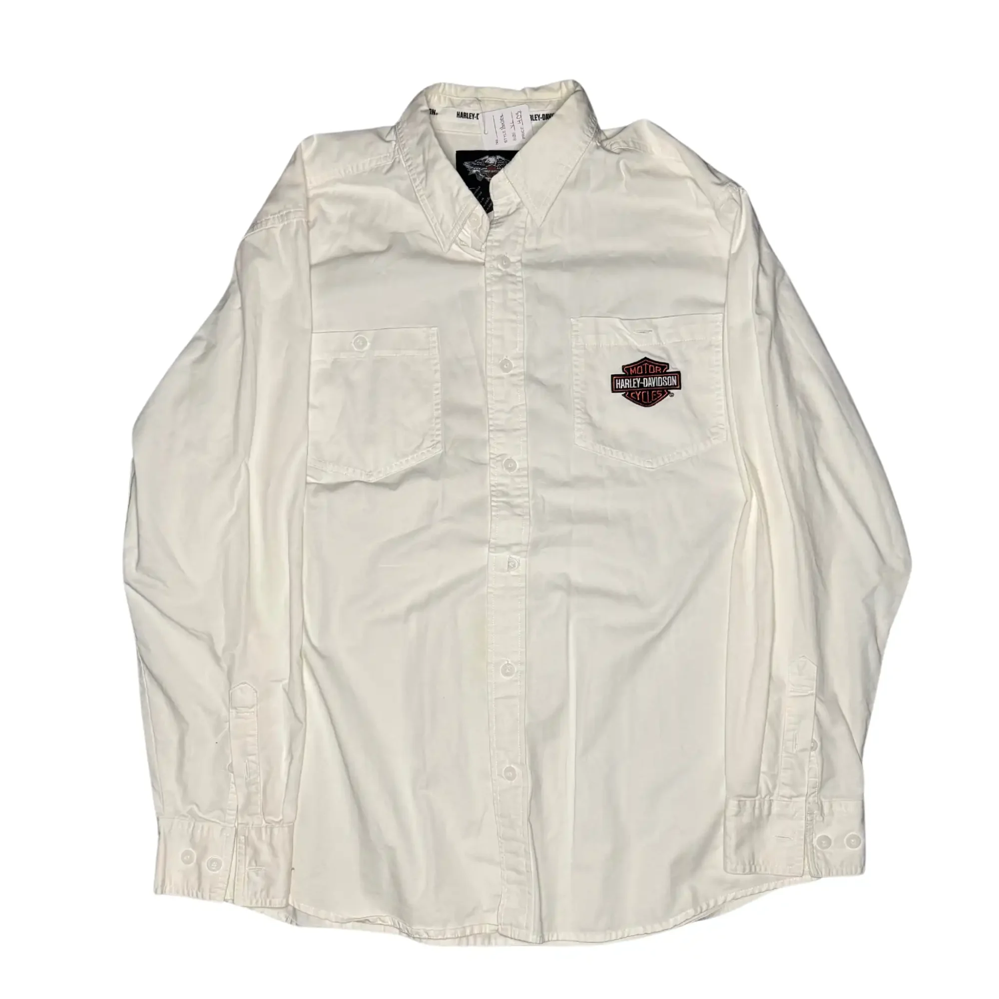 harley davidson button up long sleeve shirt