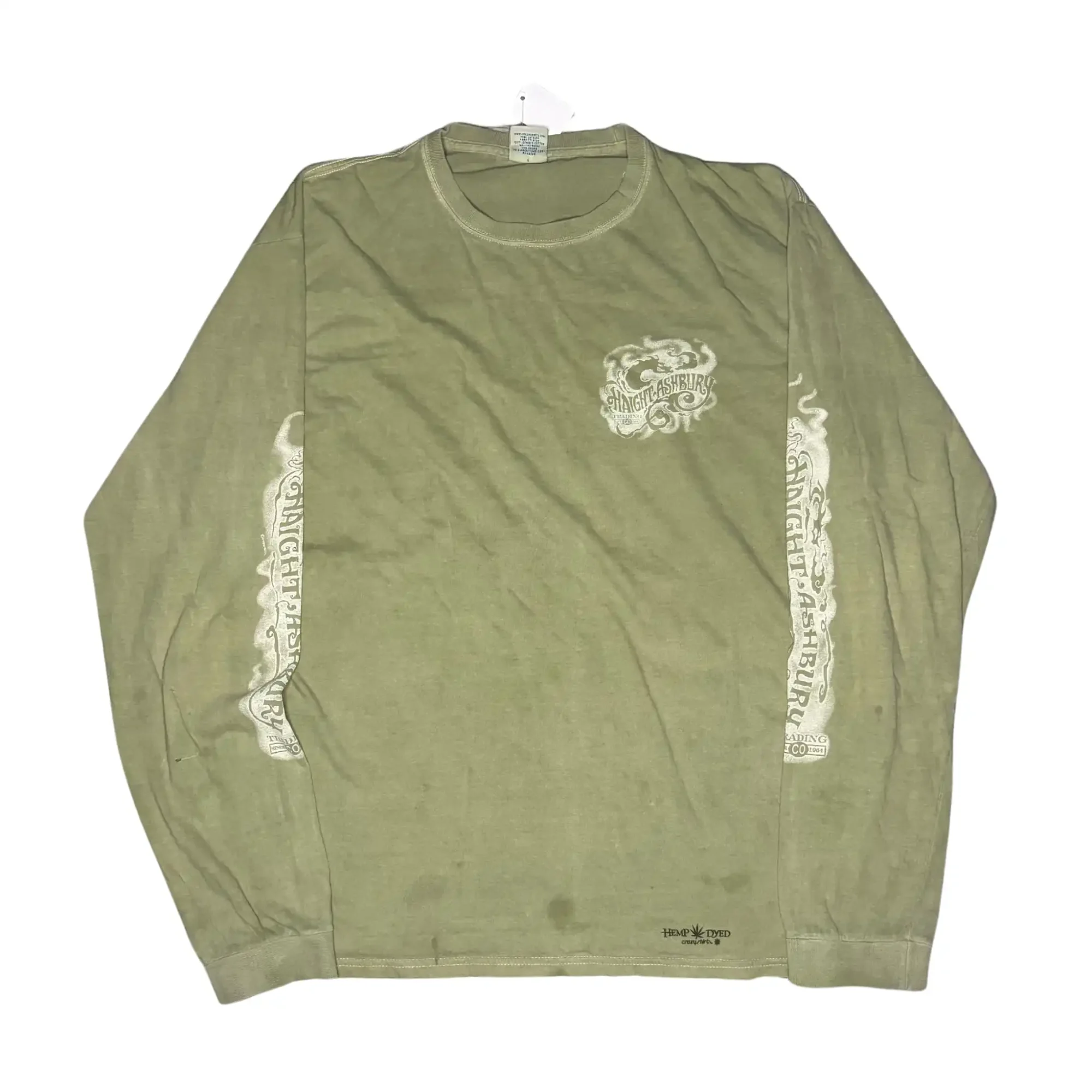 hawaiian hemp coloured long sleeve shirt