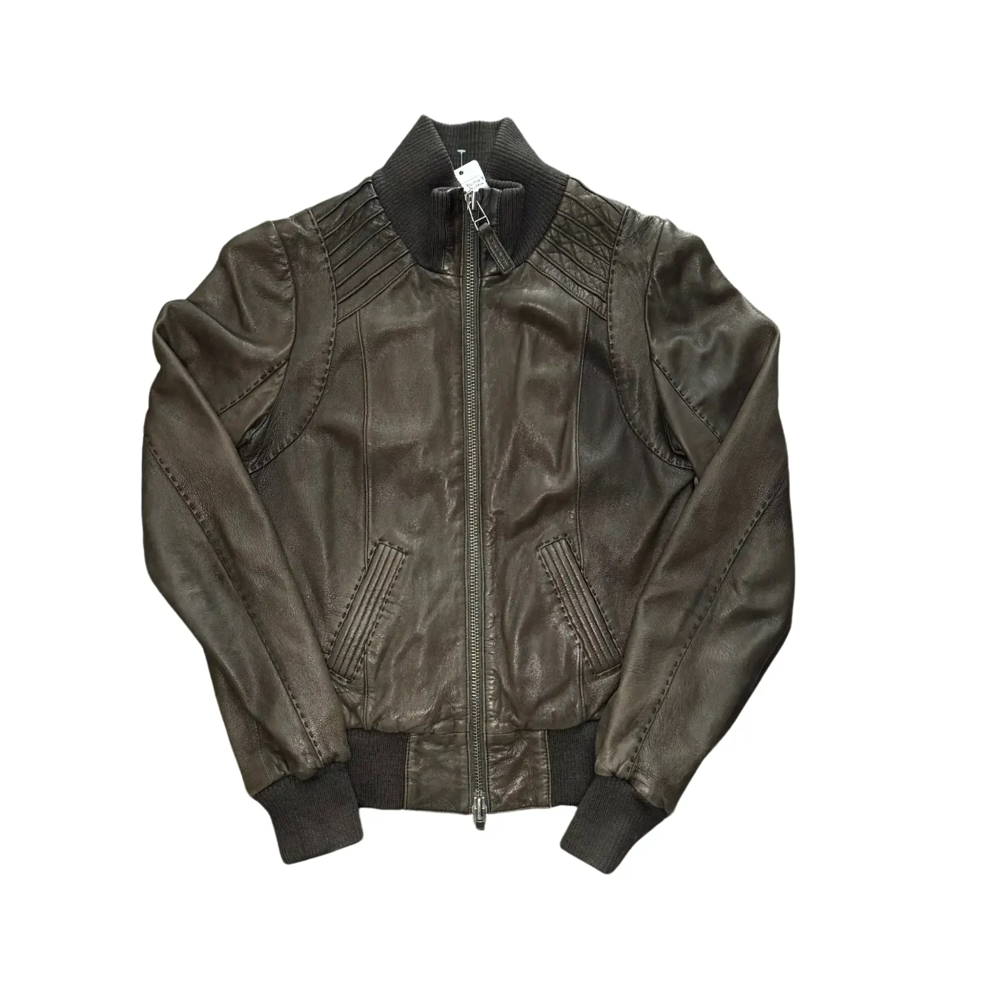 mackage x aritzia leather jacket