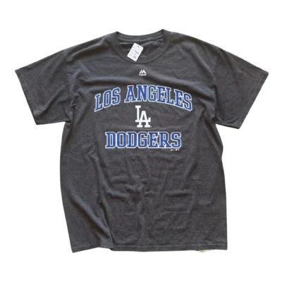 majestic la dodgers tee shirt