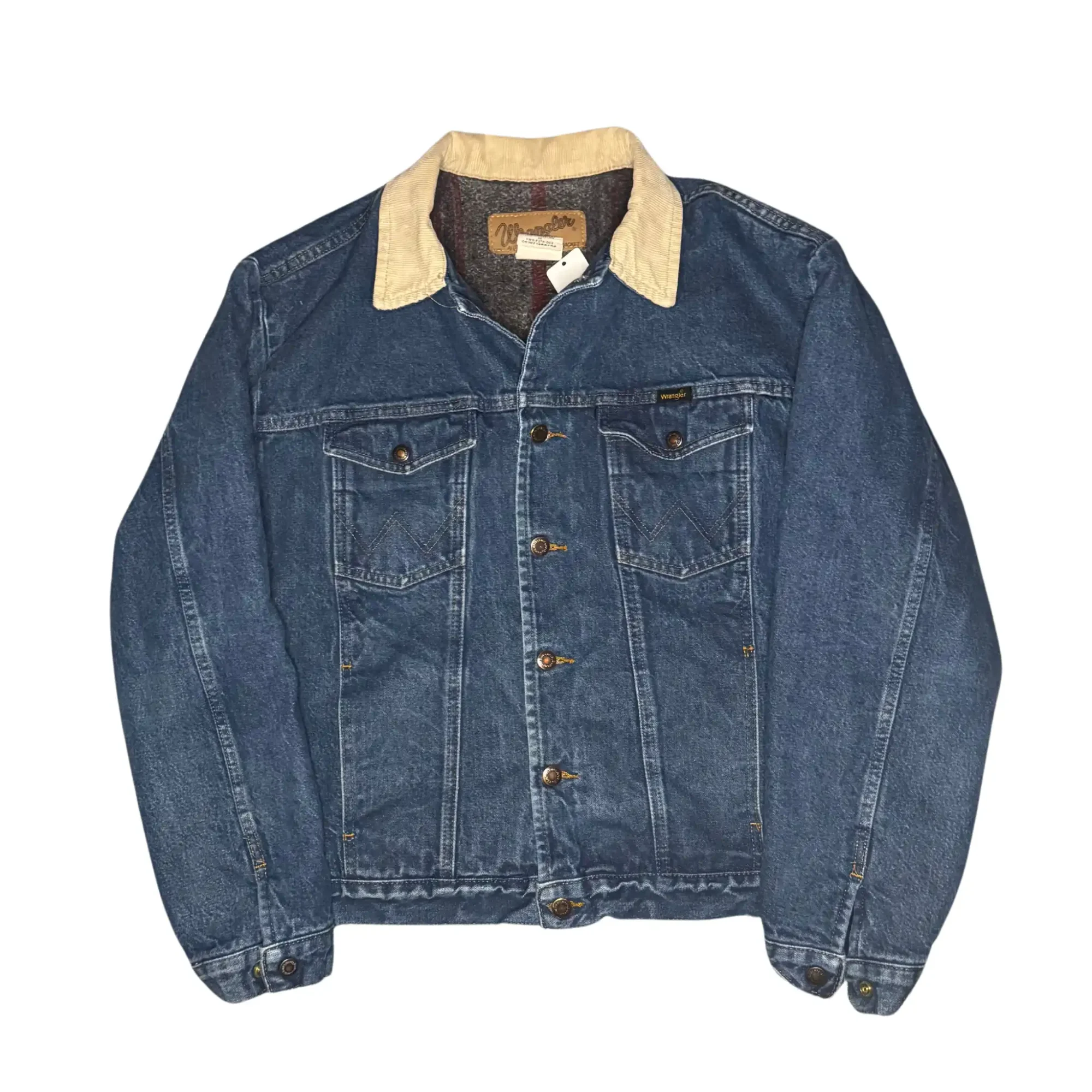 vntg blanket lined wrangler jacket