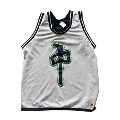 vntg reversible red dragon basketball jersey