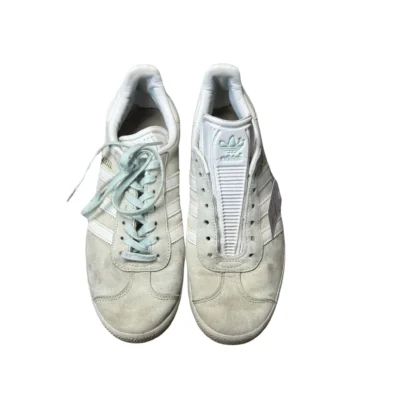 Adidas All White Gazelle